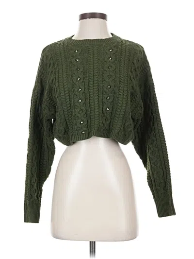 Pre-owned Milk & Honey Pullover Sweater In Green