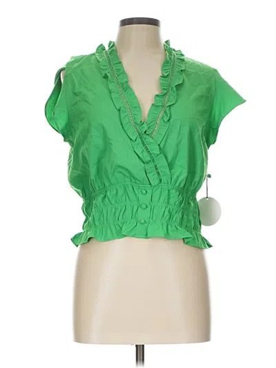 Pre-owned Milk & Honey Sleeveless Blouse In Green
