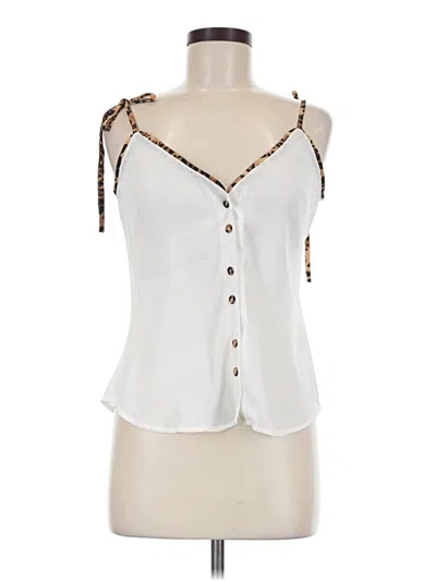 Pre-owned Milk & Honey Sleeveless Blouse In White