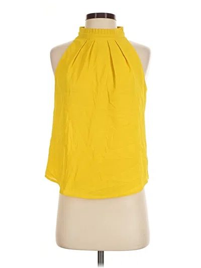 Pre-owned Milk & Honey Sleeveless Blouse In Yellow