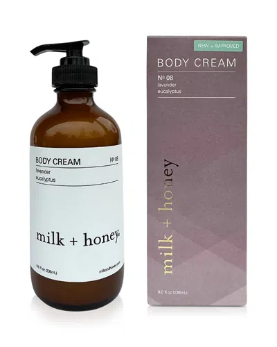 Milk + Honey Body Cream N08 - Lavender & Eucalyptus 8 Oz.