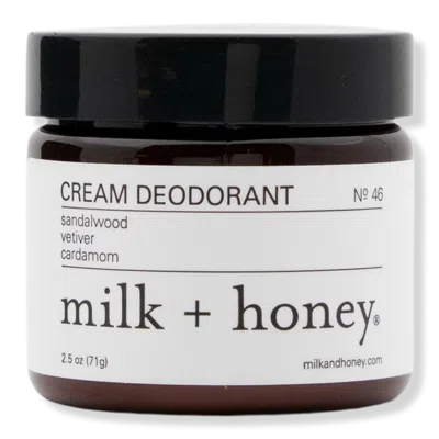 Milk + Honey Cream Deodorant - Sandalwood Vetiver Cardamom