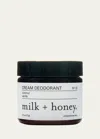 Milk + Honey Cream Deodorant No. 20, 2.5 Oz.