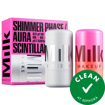 Milk Makeup Shimmer Phase Cooling Water Jelly Tint + Highlight Set 0.17 Oz/5 G In Multi
