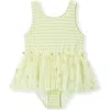 Milkbarn Ballet Skirt Swimsuit In Green