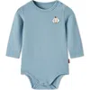 Milkbarn Kids'  Brushed Long Sleeve One Piece In Gray