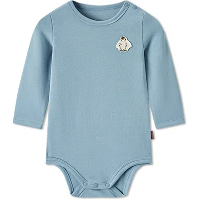 Milkbarn Kids'  Brushed Long Sleeve One Piece In Gray