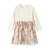 Milkbarn Babies'  Cotton Stretch Long Sleeve Ballet Dress In Purple