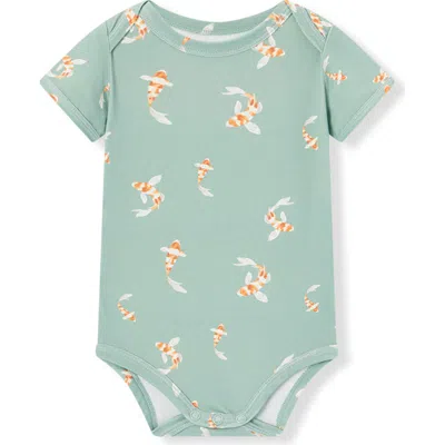 Milkbarn Kids'  Cotton Stretch One Piece In Green