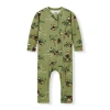 Milkbarn Kids'  Cotton Stretch Zipper Pajama