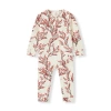 Milkbarn Kids'  Cotton Stretch Zipper Pajama In Purple