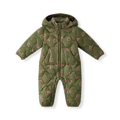 Milkbarn Kids'  Down Jumpsuit In Brown