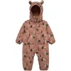 Milkbarn Kids'  Down Vest In Animal Print