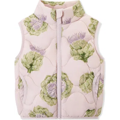 Milkbarn Kids'  Down Vest In Green