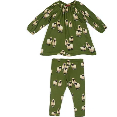 Milkbarn Babies'  Dress And Legging Set