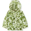 Milkbarn Kids'  Hooded Sun Shield Windbreaker In Green