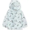 Milkbarn Hooded Sun Shield Windbreaker In Gray