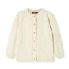 Milkbarn Kids'  Knit Popcorn Cardigan In White