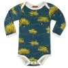 Milkbarn Kids'  Long Sleeve One Piece In Blue