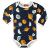 Milkbarn Kids'  Long Sleeve One Piece In Blue