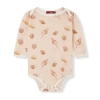 Milkbarn Kids'  Long Sleeve One Piece In Gold