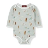 Milkbarn Kids'  Long Sleeve One Piece In Gray