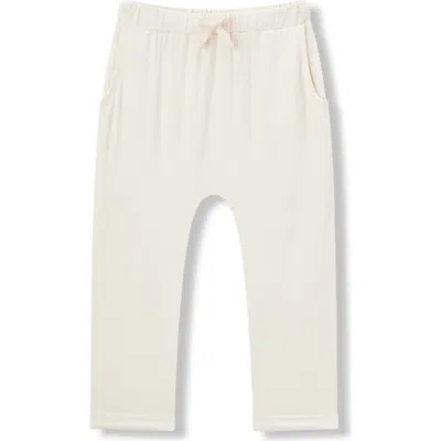 Milkbarn Kids'  Luxe Solid Jogger In White
