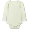 Milkbarn Luxe Solid Long Sleeve One Piece In Green