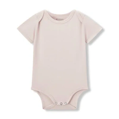 Milkbarn Babies'  Luxe Solid One Piece In Gold