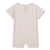 Milkbarn Kids'  Luxe Solid Shortall In Pink