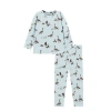 Milkbarn Kids'  Luxe Stretch Long Sleeve Two Piece Pajama Set In Blue
