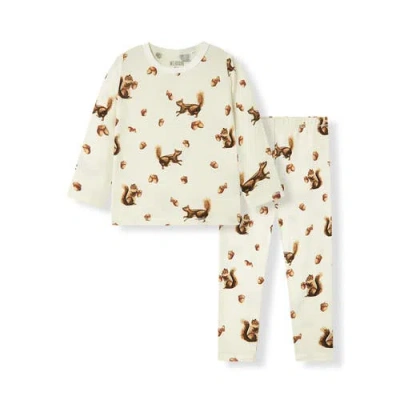 Milkbarn Kids'  Luxe Stretch Long Sleeve Two Piece Pajama Set In Multi