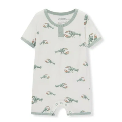 Milkbarn Kids'  Luxe Stretch Shortall In Green