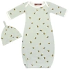 Milkbarn Newborn Gown And Hat Set