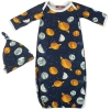 Milkbarn Kids'  Newborn Gown And Hat Set