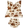 Milkbarn Babies'  Organic Cotton Dress And Bloomer Set