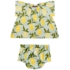 Milkbarn Babies'  Organic Cotton Dress And Bloomer Set In Yellow