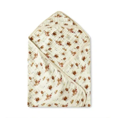 Milkbarn Organic Cotton Hooded Swaddle