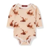 Milkbarn Kids'  Organic Cotton Long Sleeve One Piece