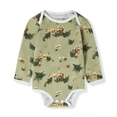 Milkbarn Kids'  Organic Cotton Long Sleeve One Piece