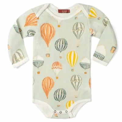 Milkbarn Kids'  Organic Cotton Long Sleeve One Piece