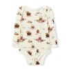 Milkbarn Kids'  Organic Cotton Long Sleeve One Piece