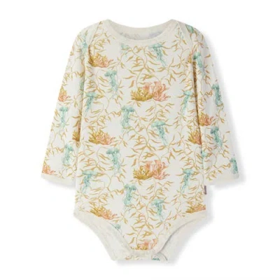 Milkbarn Babies'  Organic Cotton Long Sleeve One Piece In Multi
