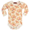 Milkbarn Kids'  Organic Cotton Long Sleeve One Piece In Multi