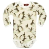 Milkbarn Kids'  Organic Cotton Long Sleeve One Piece In Yellow