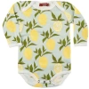 Milkbarn Kids'  Organic Cotton Long Sleeve One Piece In Yellow