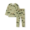 Milkbarn Kids'  Organic Cotton Long Sleeve Two Piece Pajama Set