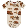 Milkbarn Kids'  Organic Cotton One Piece In Gold