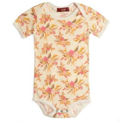 Milkbarn Kids'  Organic Cotton One Piece In Gold