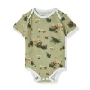 Milkbarn Organic Cotton One Piece In Green